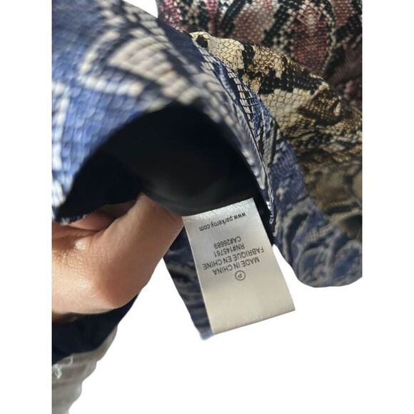 Parker Snake Print Kenna Sleeveless Wrap Front Top Multicolor Size Small - Picture 9 of 16